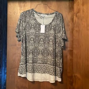 Rose and olive new with tags 3x top